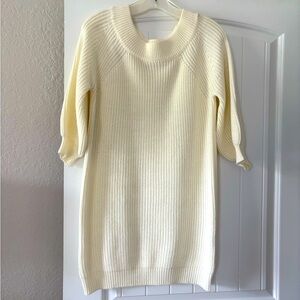 Cream colored Sweater Dress/Tunic size M